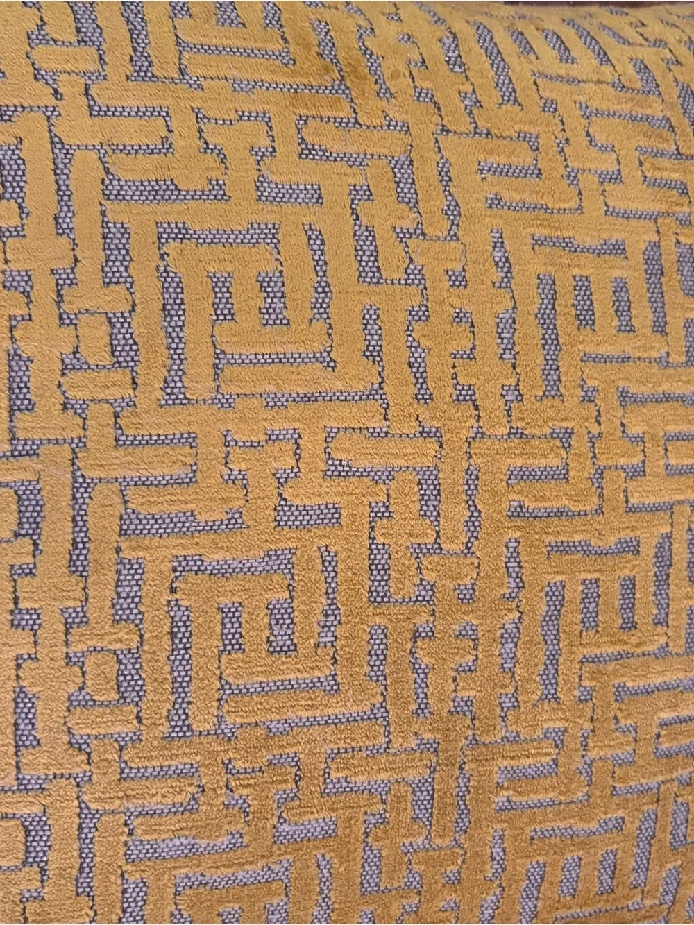 West Elm Yellow Geometric Textured Accent Pillows (Pair)